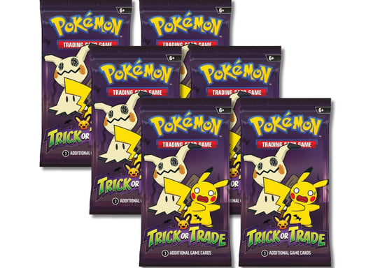 6 Trick or trade Pokémon packs
